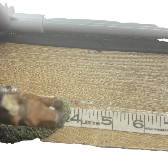 Vtg Medieval Knight On Horseback Figurine Military Soldier 4.5"Tall Resin Armor - Picture 8 of 9